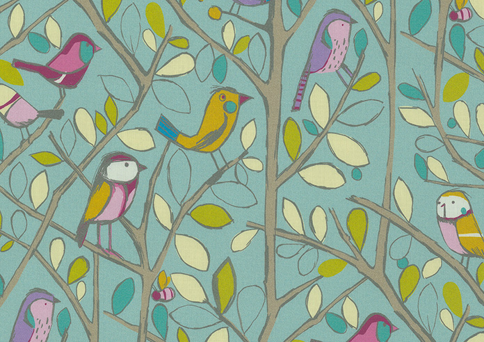 Tweety, Duckegg - Roman Blind - Image 6